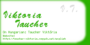 viktoria taucher business card