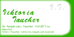 viktoria taucher business card